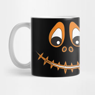 Halloween pumpkin face design Mug